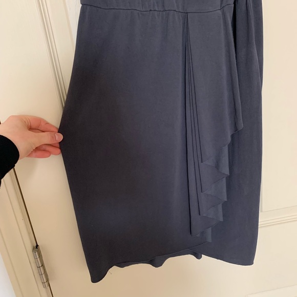 H&M Grey Ruffle Wrap Dress size S - Picture 5 of 7